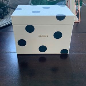 Kate Spade recipe box